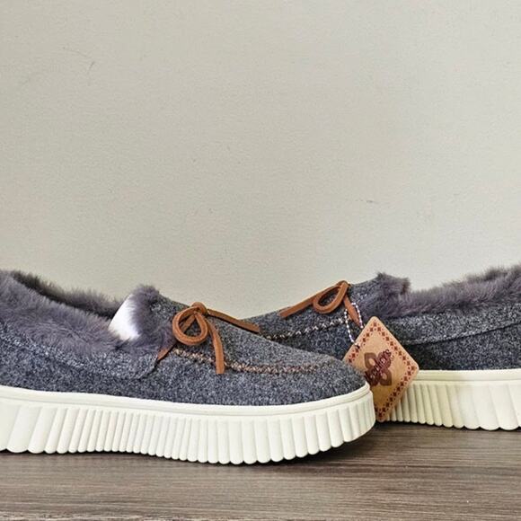 Skechers Women's Cozy Ojai Mocassin Casual Sneakers Size 7 Grey NWT - Picture 3 of 9